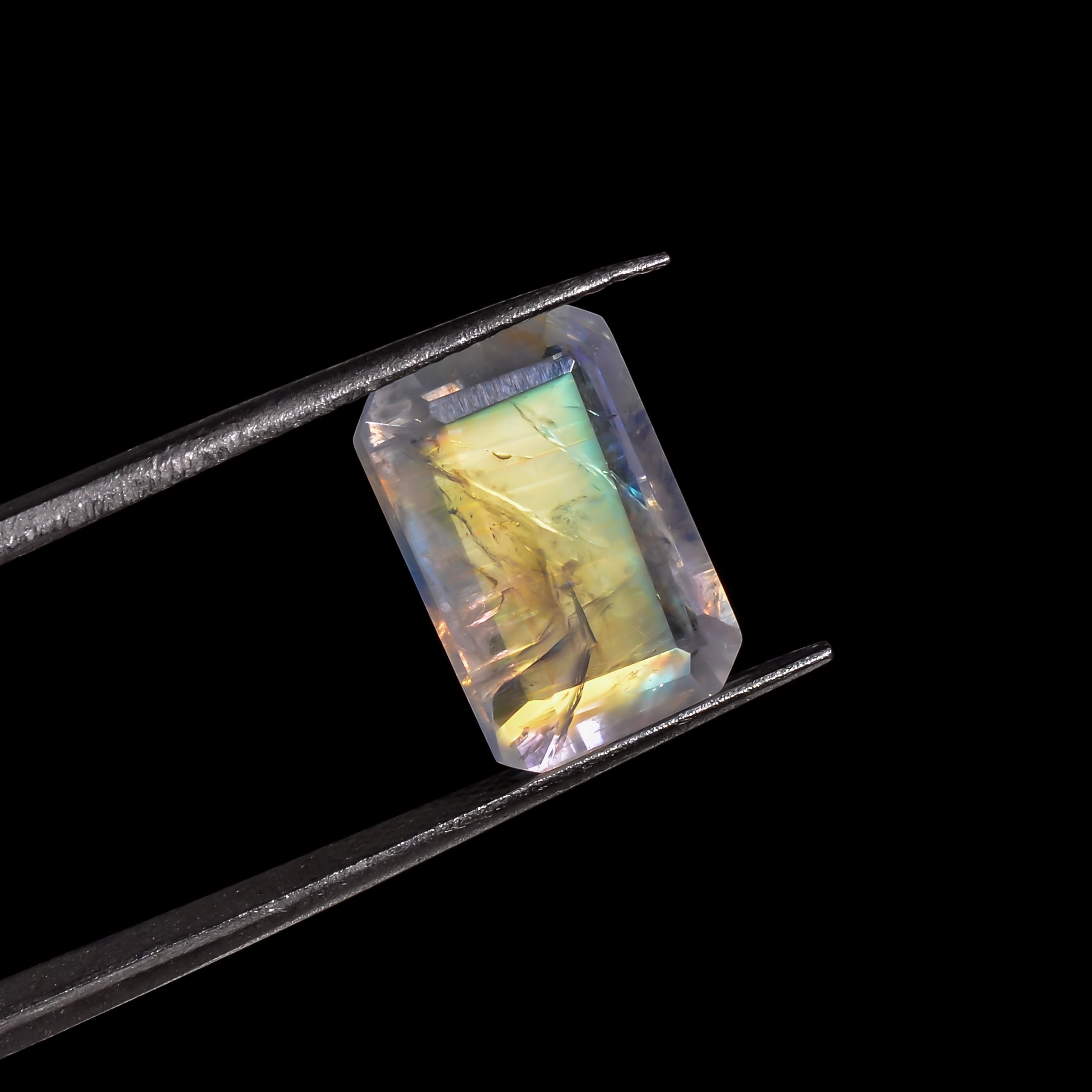 sunbeam glow moonstone radiant shape cut stone loose gemstone